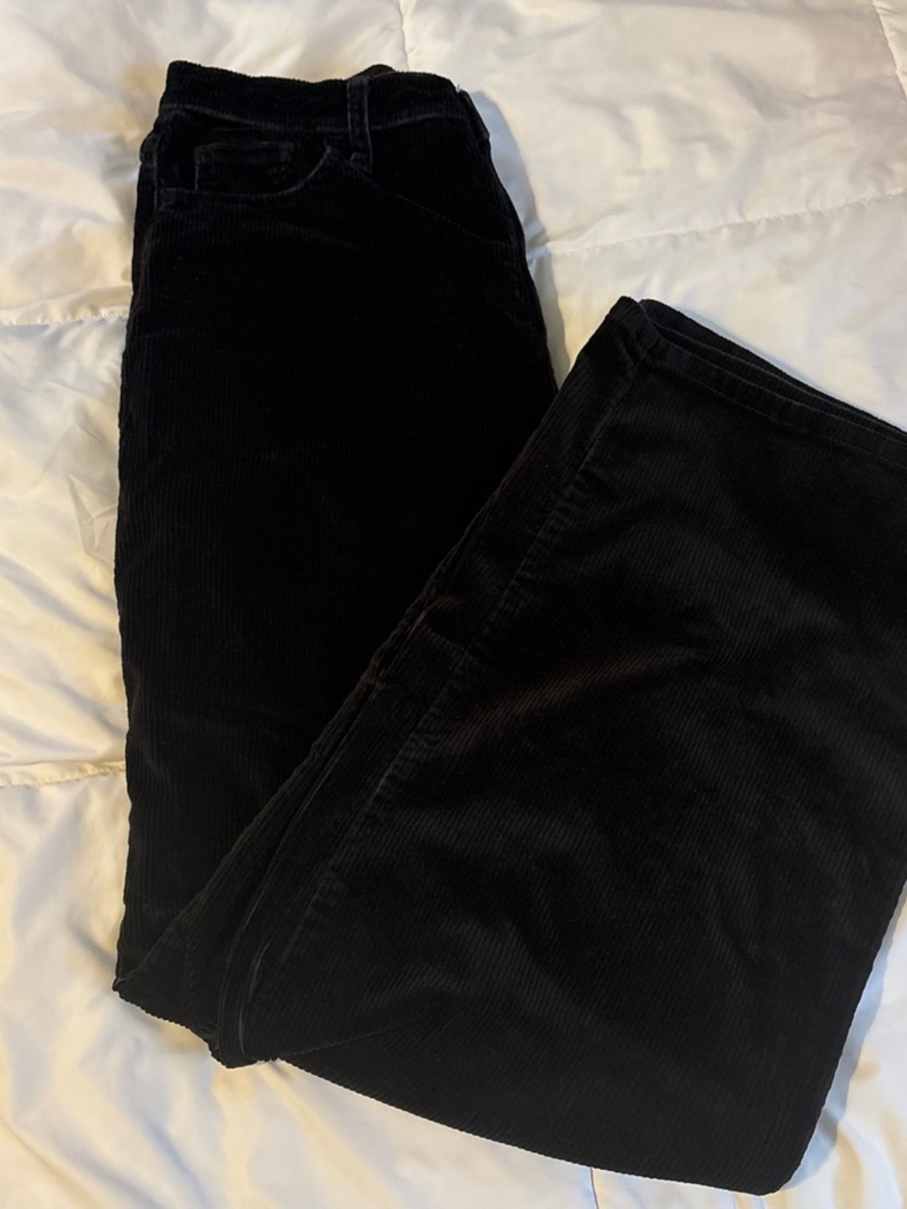 Women’s Black Corduroy Pants - Classic Everyday Style